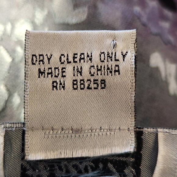 Vintage Anis A XL Blouse Velvet Burnout Blouse Bohemian Occasion Long Sleeve - Picture 7 of 7